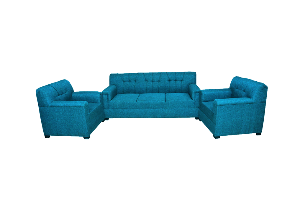 Jute Sofa 5 Seater (Blue)