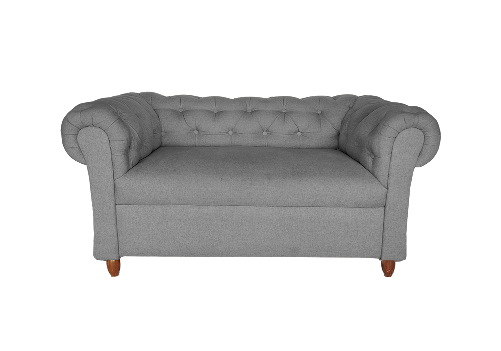 Indie 2 Seater Grey Sofa