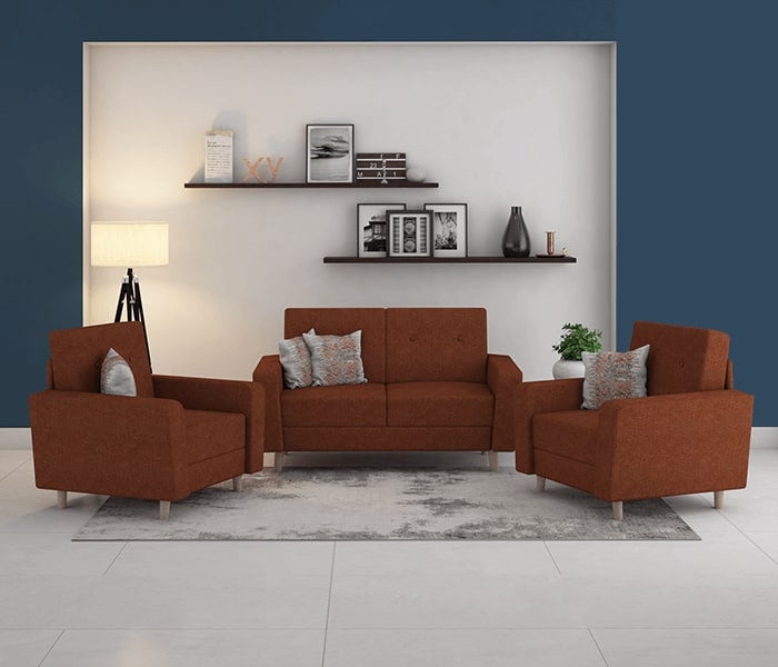 Copper Molfino sofa 3+1+1 Seater