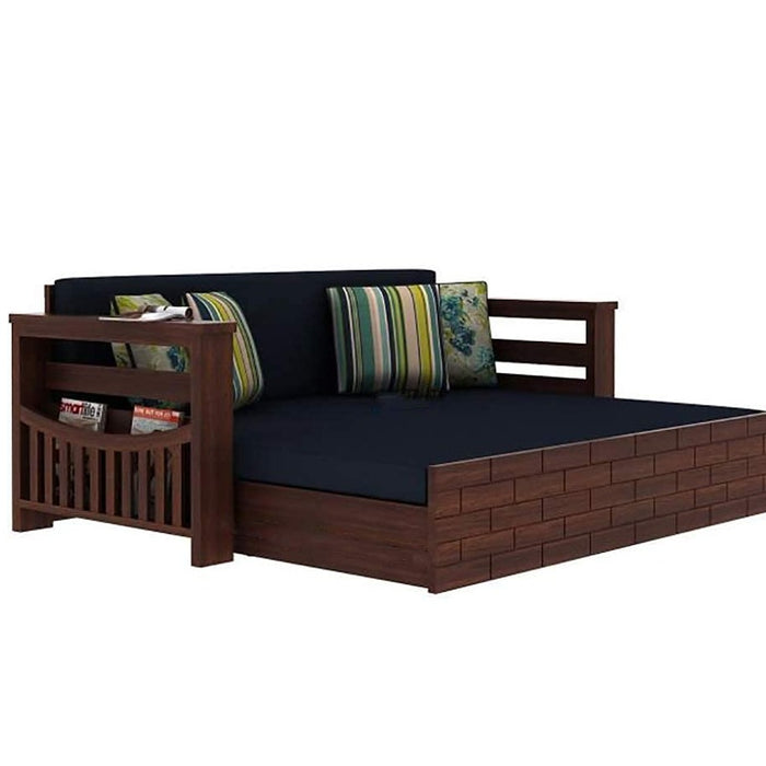 Teak Wood 3 Seater Sofa Cum Bed