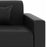 Black Leatherette 5 Seater Sofa Set (3+1+1)