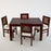 Maple Oak Finish 4 Seater Dining Table Set