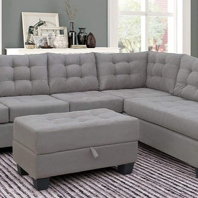 buy Madeira L Shape Sofa Set In Grey