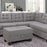 Madeira L Shape Sofa Set In Grey