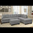 Madeira L Shape Sofa Set In Grey