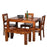 4 Seater Dining Table with 3 Chairs and 1 Bench