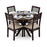 Wood Round 4 Seater Dining Table with Chair Sets