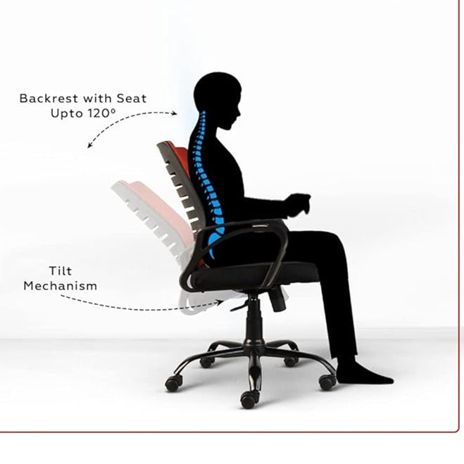 Mesh Mid-Back Ergonomic Office Chair