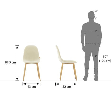 4 Seater Glass Dining Table With Set Of 4 Smith Chairs