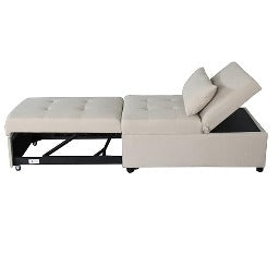 Multi Functional Single Seater Foldable Fabric Sofa Cum Bed