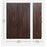 3 Door Wardrobe In Natural Walnut Colour