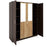 Engineered Wood 4 Door Wardrobe With Mirror In Melamine Finish