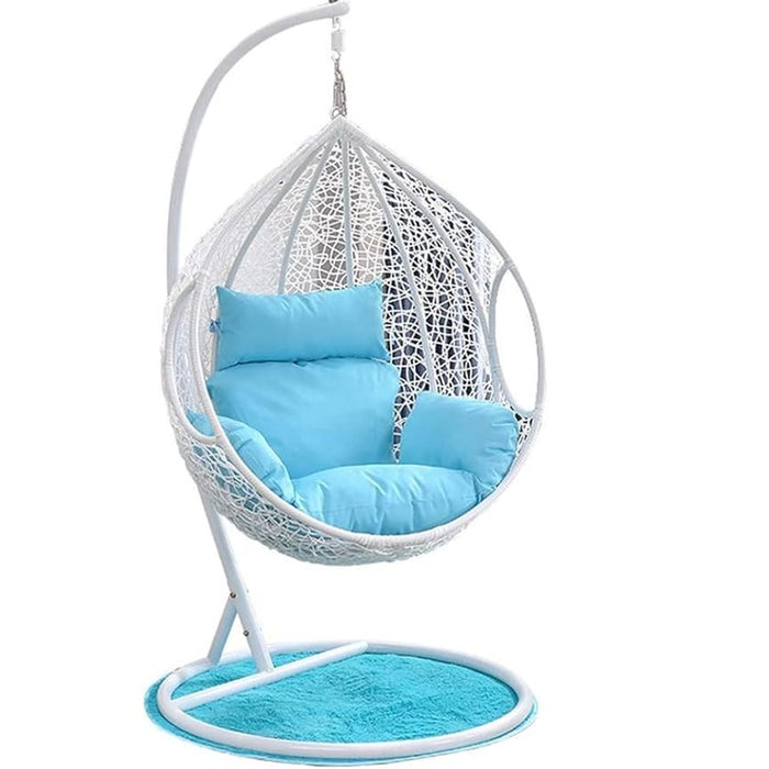Single Seater Swing Chair with Stand & Cushion