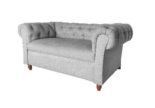 Indie 2 Seater Grey Sofa