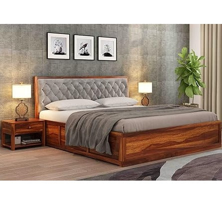 Engineered Wood Double Bed With Storage