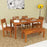 Engineered Wood Dining Table with 4 Chairs & 1 Bench